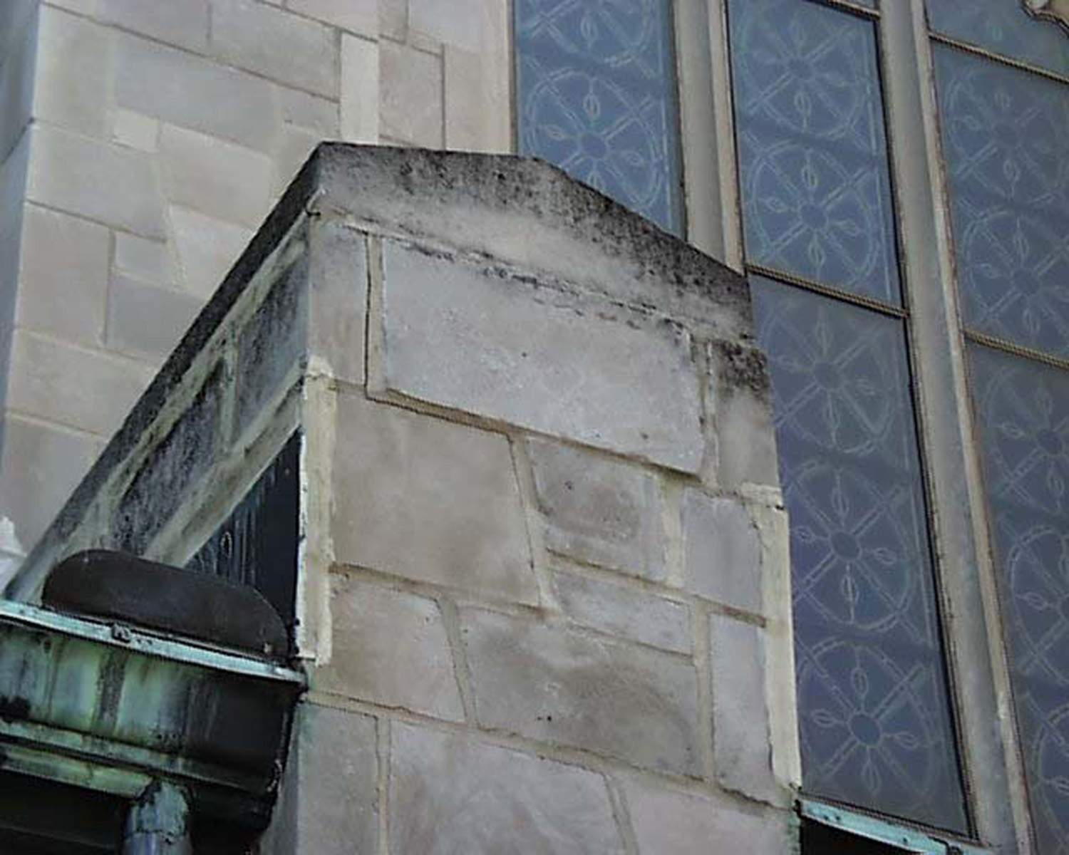 Holy Communion Church concrete restoration - Buttress Coping